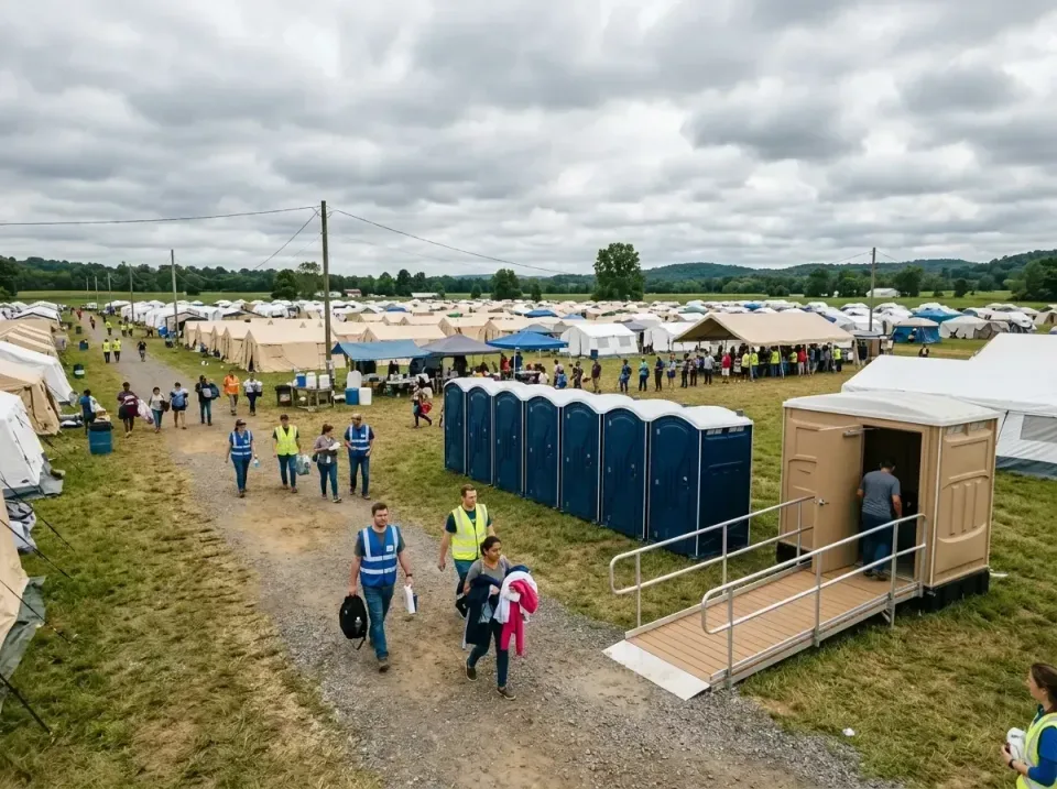 disaster-relief-camp-restrooms-010 — frequently asked questions, Dumpster & Portable Bathrooms Rental in Smithton, IL